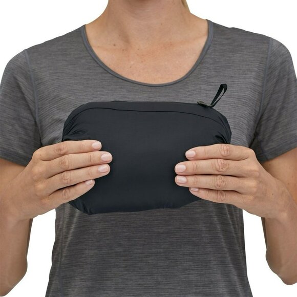 Women's Patagonia Down Sweater Hoody Size S Black Puffer Jacket Packable Hoodie - Picture 4 of 16